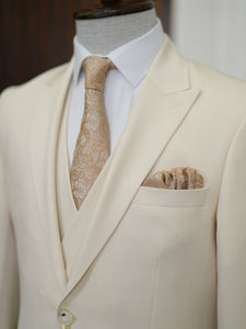 Bojoni Volterra Beige  Slim Fit Suit