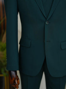 Bojoni Volterra Green  Slim Fit Suit