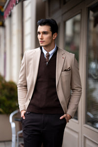 Bojoni Omaha Slim Fit Beige  Blazer