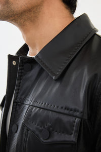 Bojoni Capena Black Leather Jacket