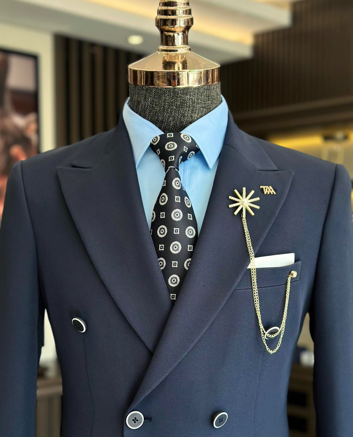 Bojoni Valencia Double Breasted Slim Fit Suit in 2 Colors