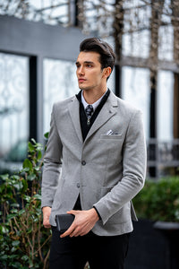 Bojoni Omaha Slim Fit Gray Blazer