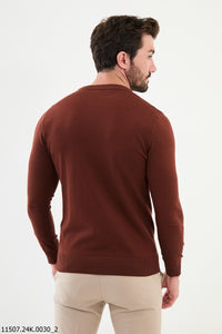 Bojoni Chicago Slim Fit Tile Knitted Sweater