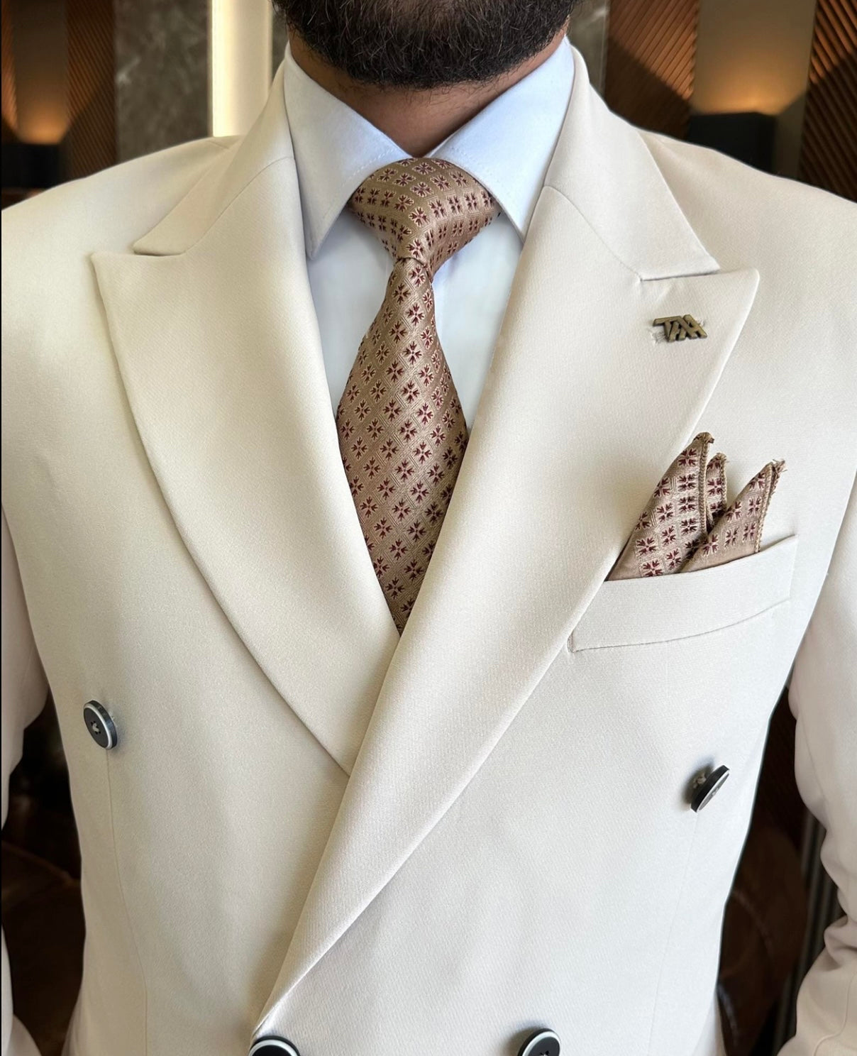 Bojoni Valencia Double Breasted Slim Fit Suit in 2 Colors