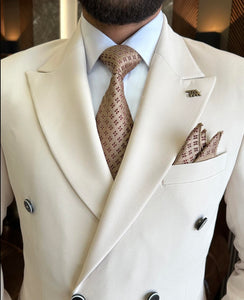Bojoni Valencia Double Breasted Slim Fit Suit in 2 Colors