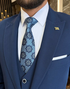 Bojoni Valencia Blue Slim Fit  Suit
