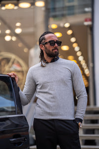 Bojoni Milford Slim Fit Gray Knitwear
