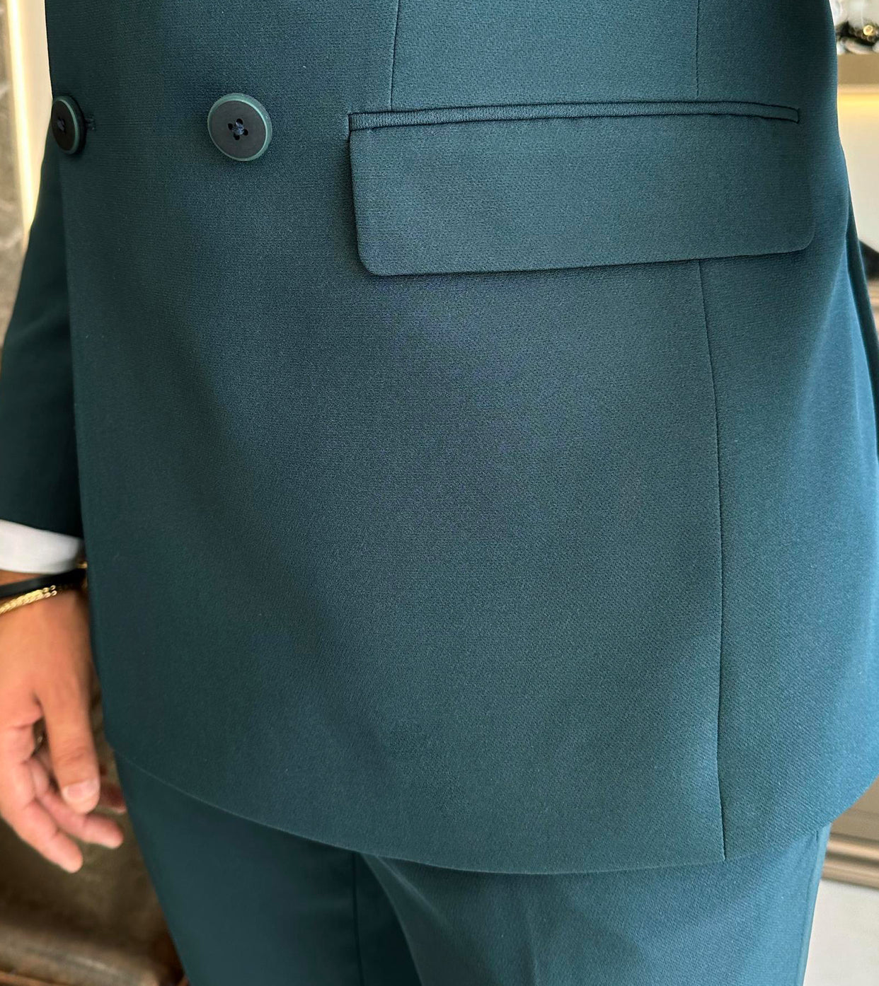 Bojoni Valencia Double Breasted Slim Fit Suit in 2 Colors