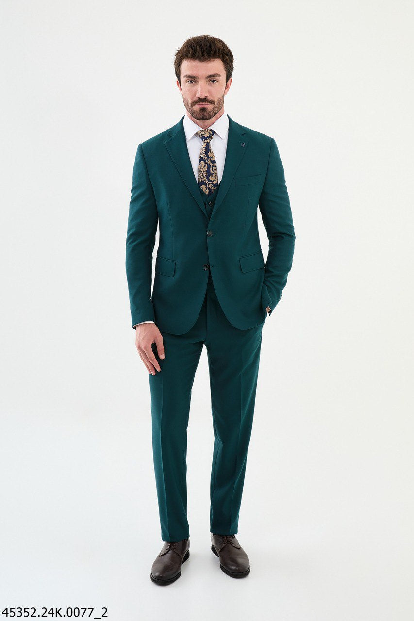 Bojoni Belmonte Green Slim Fit Suit