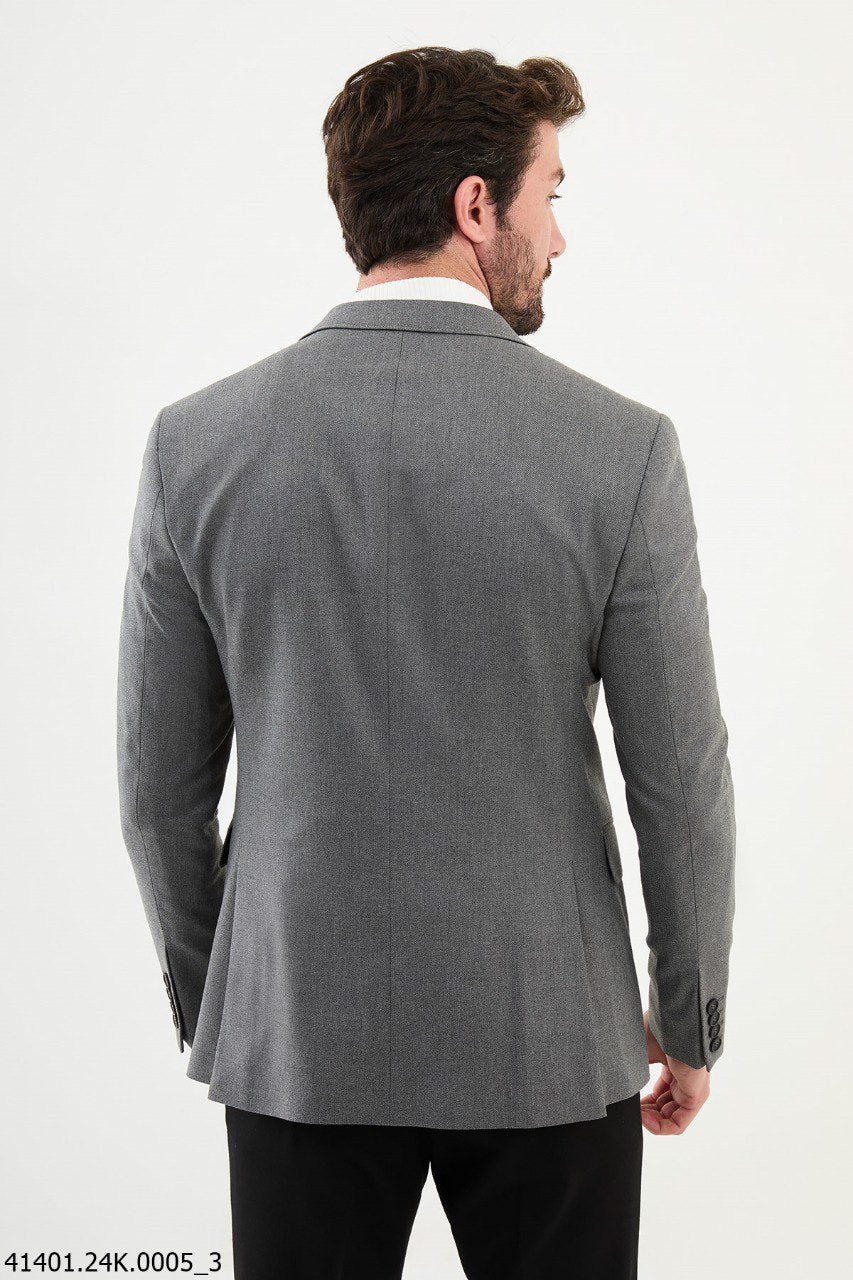 Bojoni Belmonte Slim Fit Gray Blazer