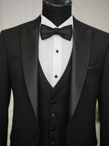 Bojoni Milford Black Slim Fit Tuxedo Suit