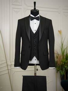 Bojoni Milford Black Slim Fit Tuxedo Suit