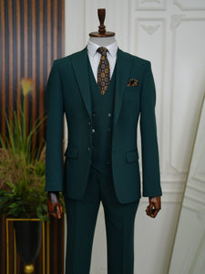 Bojoni Volterra Green  Slim Fit Suit