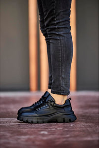 Bojoni Chicago Leather Black Shoes
