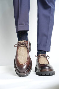 Bojoni Omaha Leather Brown Loafer Shoes