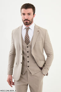 Bojoni Belmonte Beige Classic Slim Fit Suit