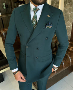 Bojoni Valencia Double Breasted Slim Fit Suit in 2 Colors