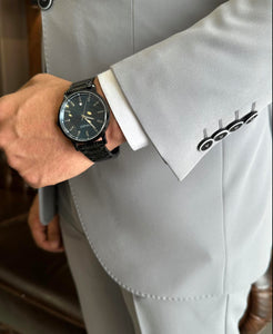 Bojoni Valencia Gray Slim Fit  Suit