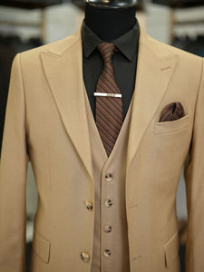 Bojoni Maison Cream Slim Fit Suit