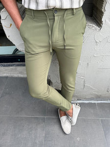 Bojoni Magri Slim Fit Khaki Joggers Pants