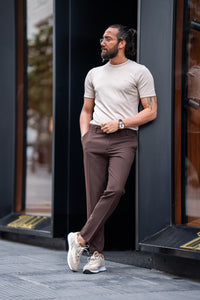 Bojoni Denver Brown Slim Fit Jeans