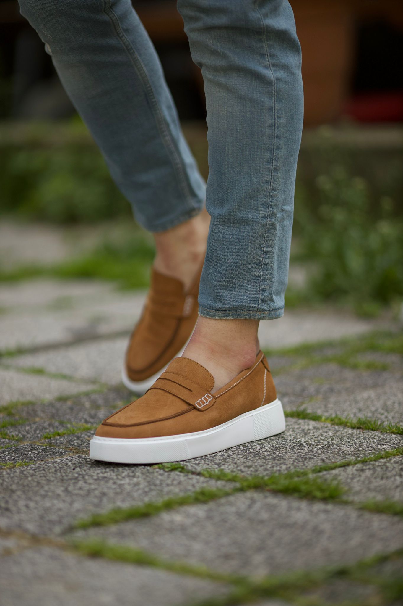 Bojoni Vince Eva Sole Nubuck Strap Camel  Shoes