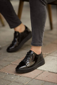 Bojoni Romeo Eva Sole Glossy  Black Sneakers