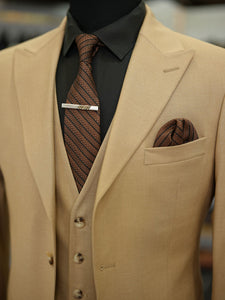 Bojoni Maison Cream Slim Fit Suit