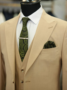 Bojoni Maison Tan  Slim Fit Suit