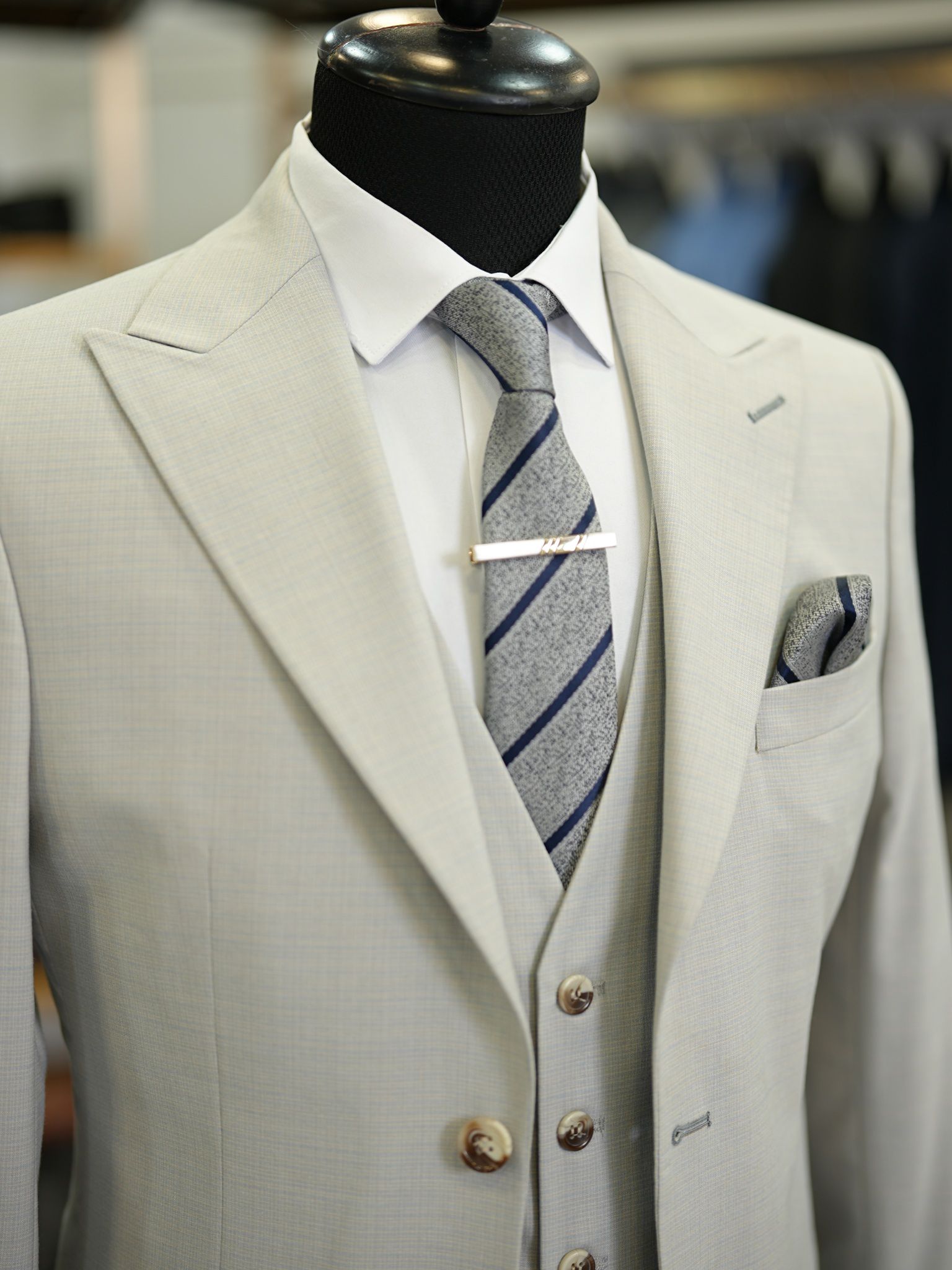 Bojoni Maison Gray  Slim Fit Suit