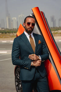 Bojoni Benevento Green  Slim Fit   Suit