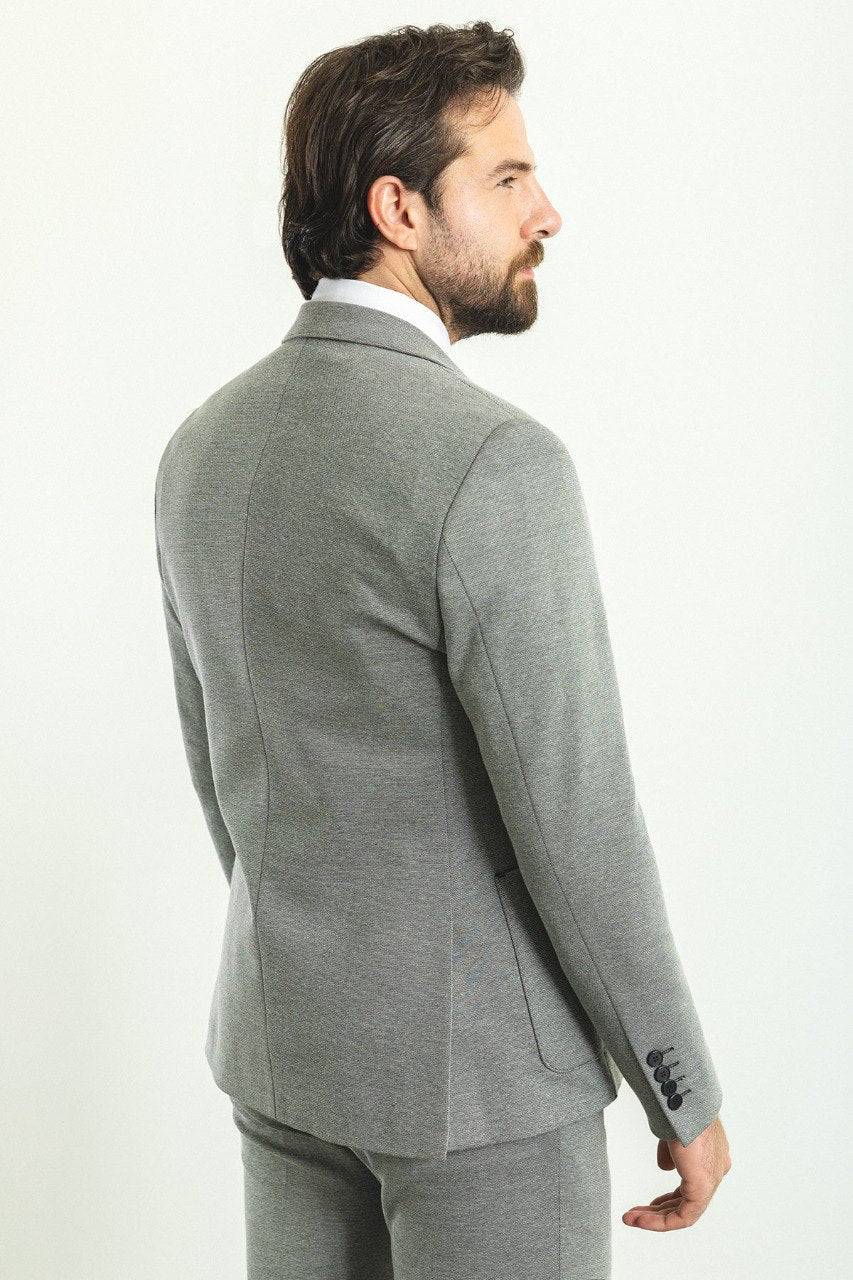 Bojoni Trivento Classic Gray Vest Slim Fit Suit