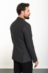 Bojoni Torretta Slim Fit Dark Grey Blazer
