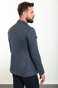 Bojoni Torretta Slim Fit Blue Blazer