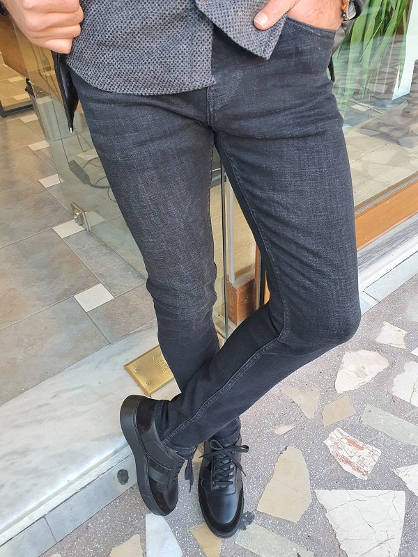 Frezo Black Slim Fit Jeans-baagr.myshopify.com-Pants-BOJONI