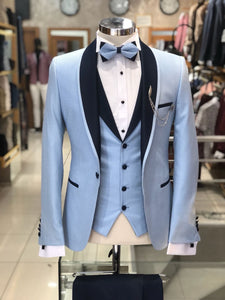 Slim-Fit Tuxedo Suit Blue-baagr.myshopify.com-suit-BOJONI