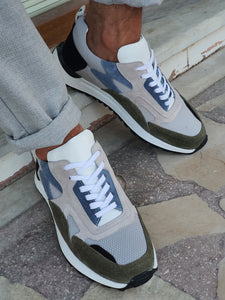 Bano Khaki Lace-up Suede Leather Shoes-baagr.myshopify.com-shoes2-brabion