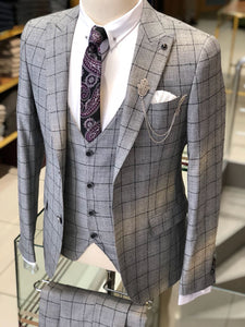 Harringate Premium Slim Fit Plaid Suit-baagr.myshopify.com-suit-BOJONI