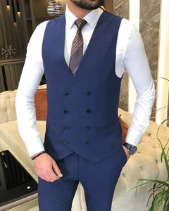 Bojoni Montreal Slim Fit Blue Suit