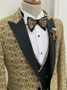 Sultans Diamond Gold Slim Fit Tuxedo