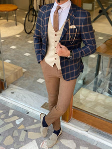 Abruzzo Blue Slim Fit Plaid Suit-baagr.myshopify.com-suit-BOJONI
