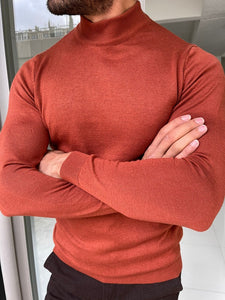 Bojo Tile Slim Fit Mock Turtleneck Sweater-baagr.myshopify.com-sweatshirts-BOJONI