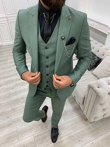 Montreal Water Green Slim Fit Suit-baagr.myshopify.com-1-BOJONI