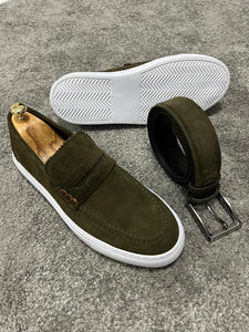 Bojoni Uluwatu Khaki Men's Loafer