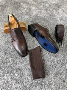 Bojo Brown Double Monk Straps-baagr.myshopify.com-shoes2-BOJONI