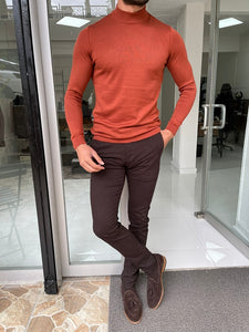 Bojo Tile Slim Fit Mock Turtleneck Sweater-baagr.myshopify.com-sweatshirts-BOJONI