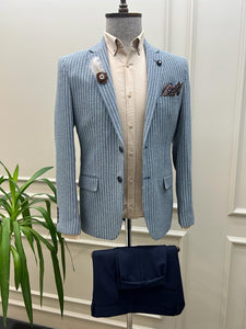 Giovanni Mannelli Slim Fit Dot Detailed Blazer