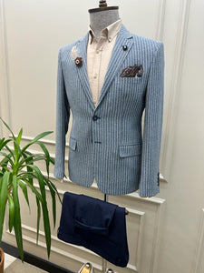 Giovanni Mannelli Slim Fit Dot Detailed Blazer