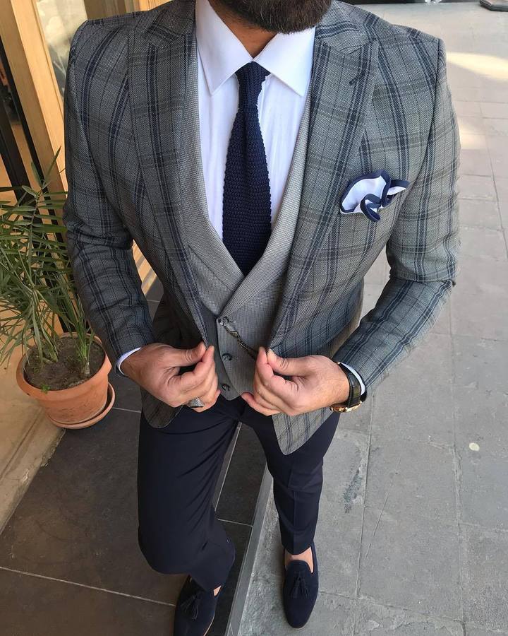 Daniel Gray Plaid Slim-Fit Suit-baagr.myshopify.com-3-BOJONI
