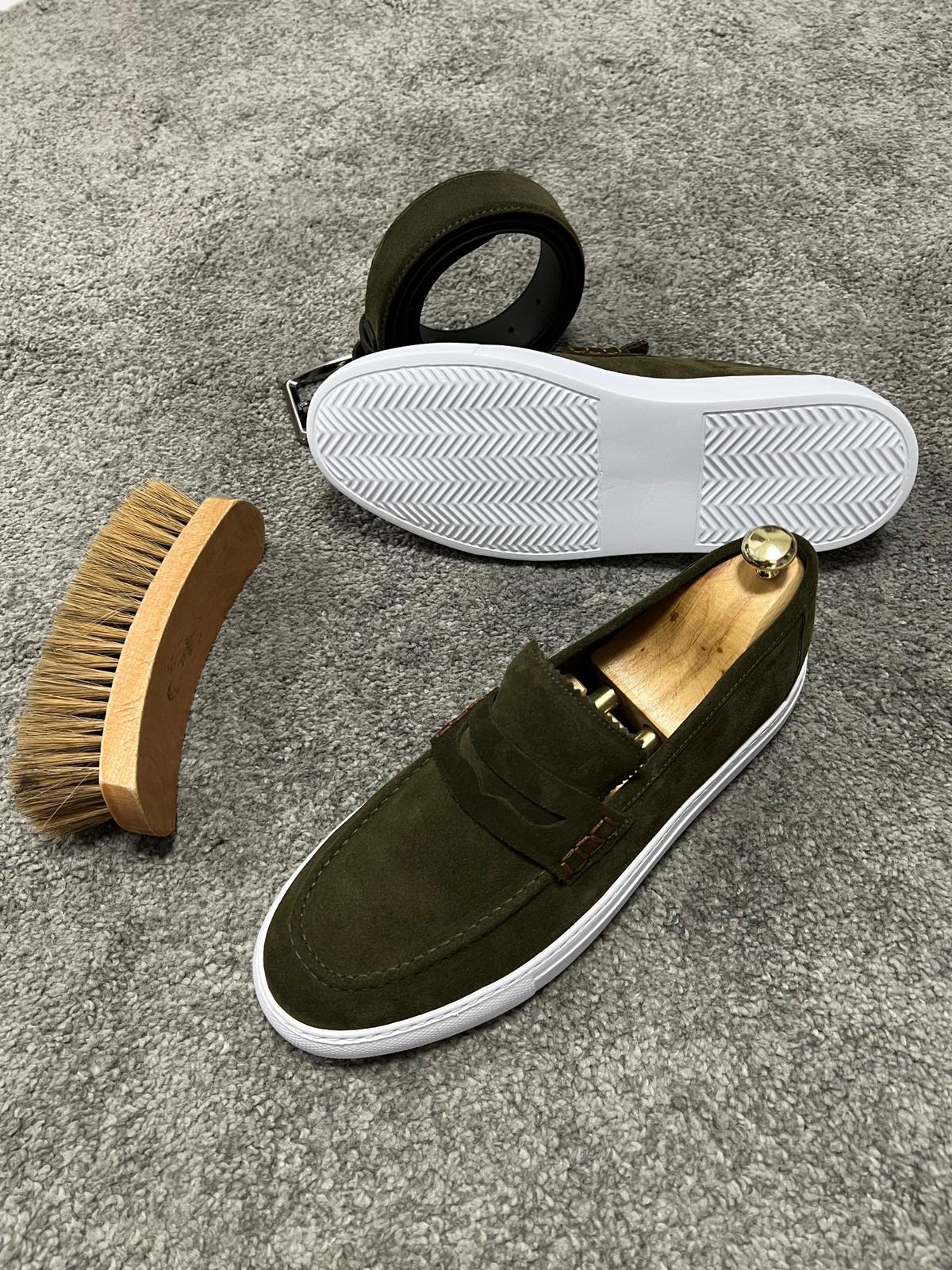 Bojoni Uluwatu Khaki Men's Loafer